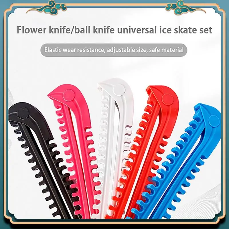 Picture 3: ABMV-1Pair Ice Skates Skating Blades Protector Shoes Guards Practical Covers Adjustable Protective Case Blade Sleeve