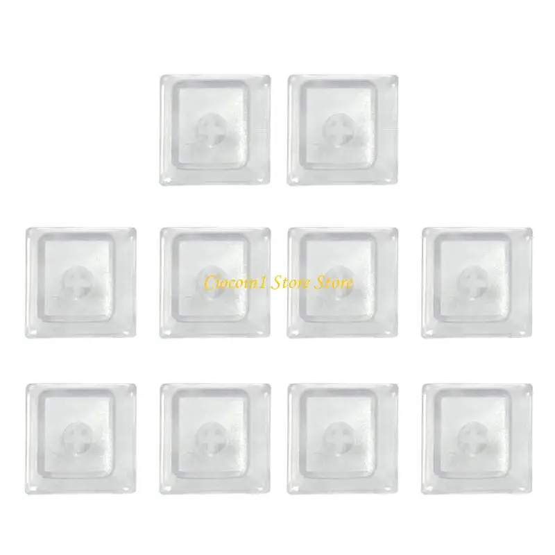 A3PC 10Pcs Transparents Original Height Keycaps Mechanical Keyboards Keycaps Matte