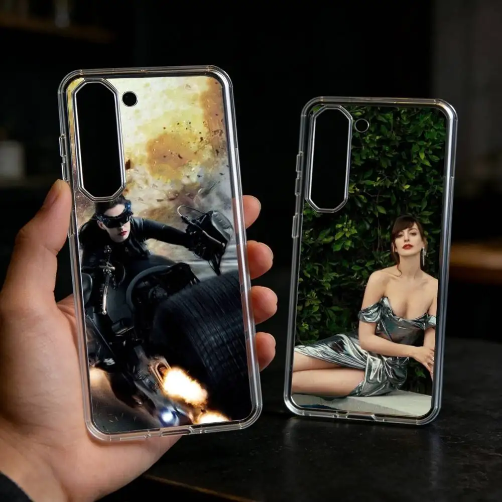 cool A-Anne H-Hathaway Phone Case For Samsung Galaxy A91,80,73,72 ,71,53,52,32 ,31,22,21s,20,Transparent Case