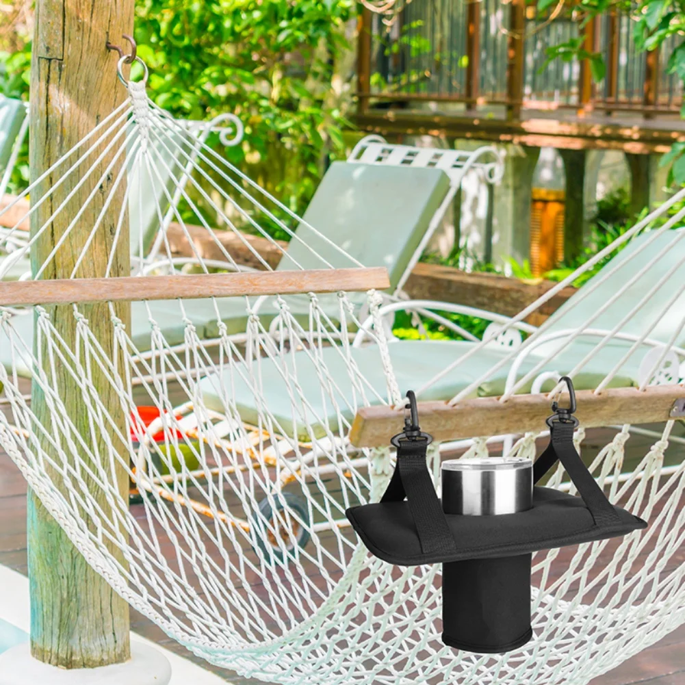

1 шт., гамаки для кемпинга, держатель для чашки, подвесная корзина из ЭВА, держатель для напитков для уличных стульев и бассейнов, сетчатая подставка для чашки, аксессуары