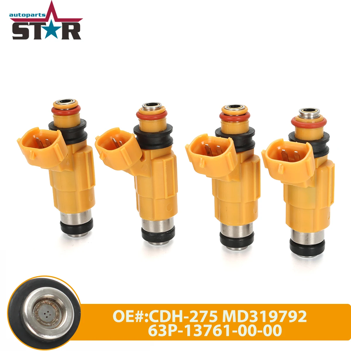 4PCS CDH-275 MD319792 CDH275 Fuel Injectors For Marine For Yamaha Outboard F150 For Mitsubishi Galant AW347305 63P-13761-00-00