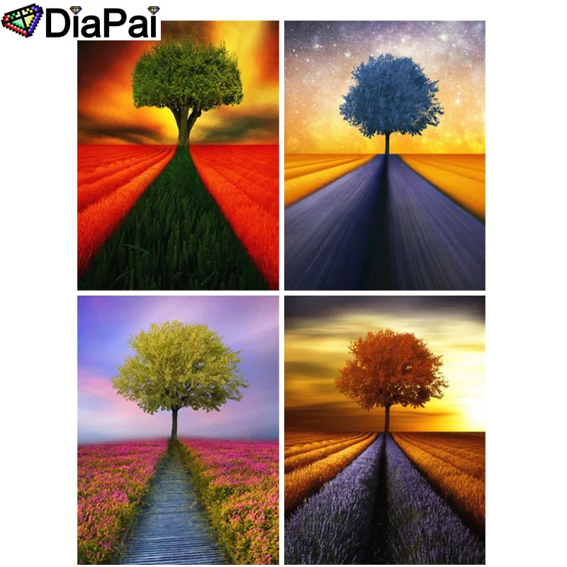 

DIAPAI Diamond Painting 5D DIY 100% Full Square/Round Drill "Tree scenery" 3D Embroidery Cross Stitch Home Decor