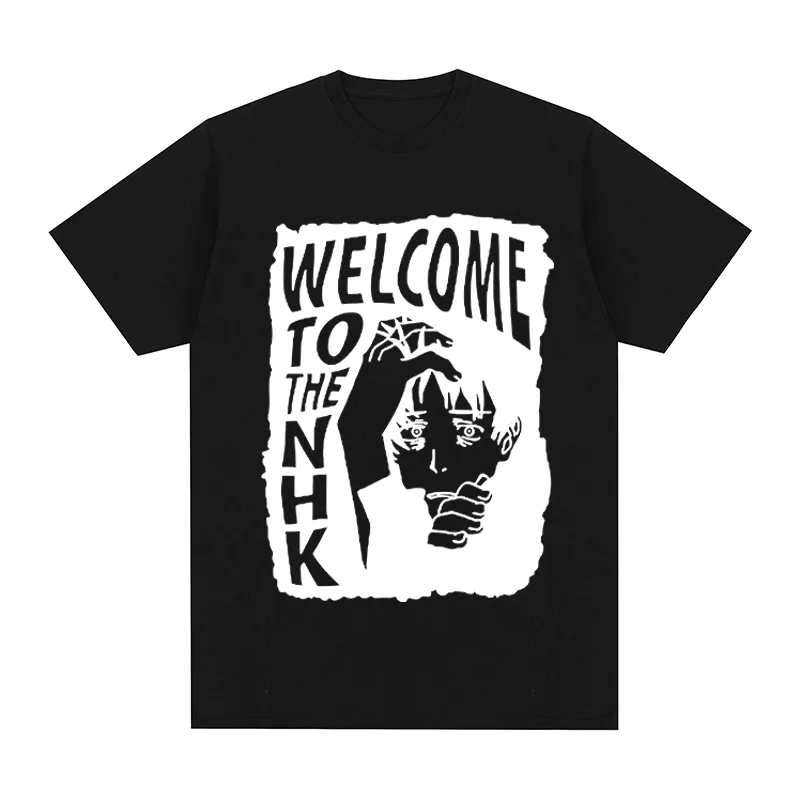 

Welcome to the NHK Vintage t-shirt Retro Style Black Female Lovers Cotton Men T shirt New TEE TSHIRT Breathable Top