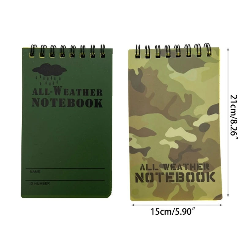 Notebook intempéries All Weather bolso Notepad Memo-Paper Notepad