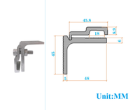 8Pcs Solar Mounting Panel Clamp Aluminum Alloy Clip For Tin Roof