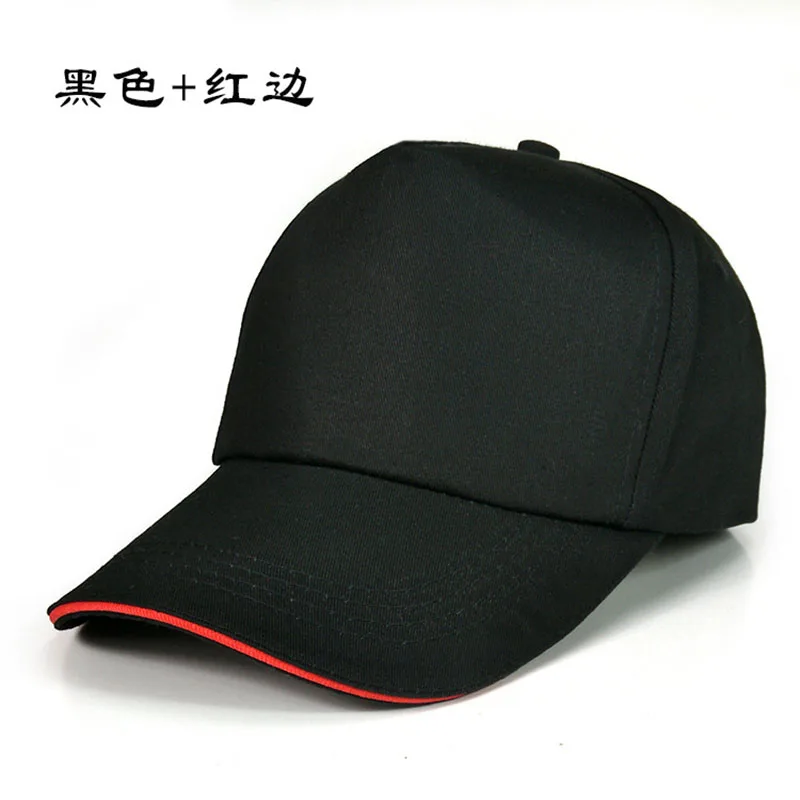 Custom Logo Embroidery Baseball Cap Casual Solid Color Unisex Adjustable Hip Hop Cap Adult Cap