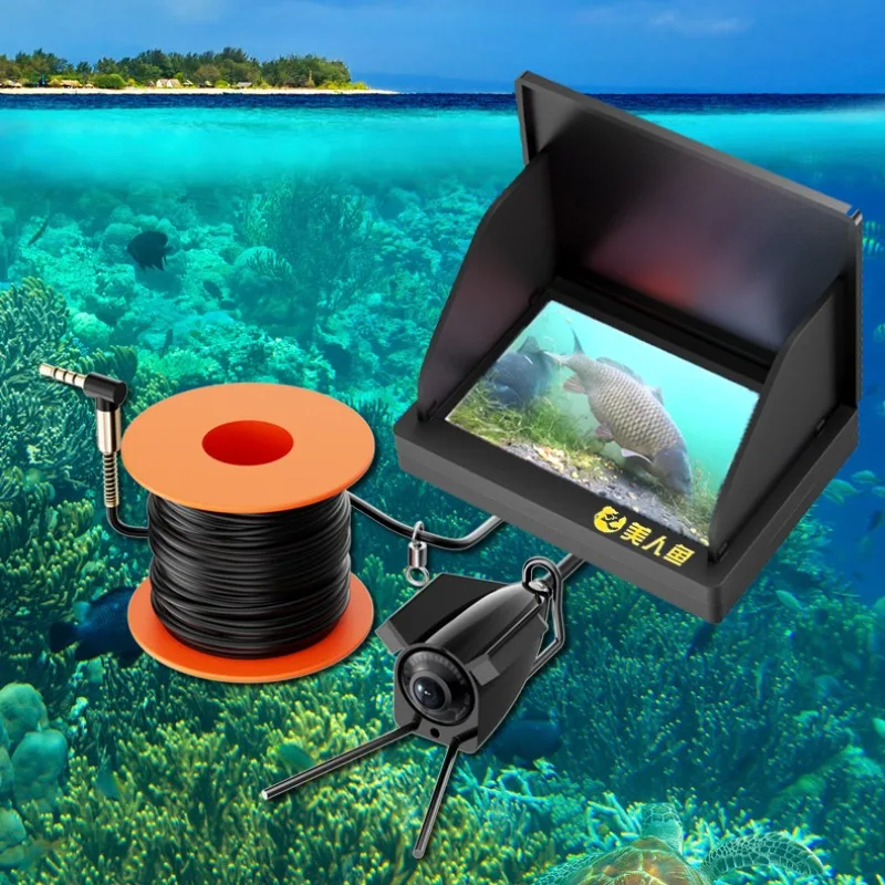 S372 | Ultra-Clear Night Vision Underwater Fish Finder, HD Probe Visual Camera, Anchor Fish Viewing for Professional Fishing