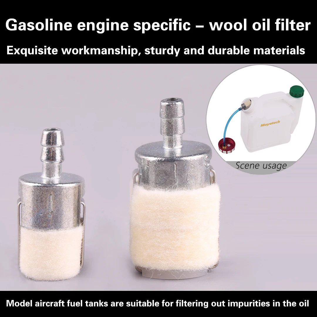 

Model Airplane Wool Oil Filter Engine Fuel Filter Element for Fixed Wing Aircraft Heavy Hammer Fuel Tank