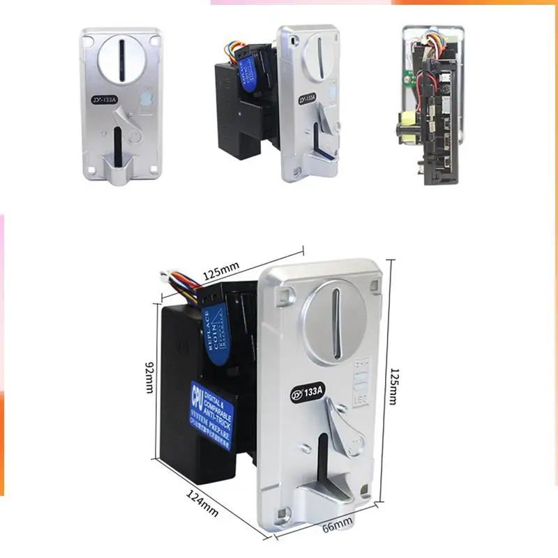 

A92Z 10X Coin Acceptor Coin Pusher JY133A CPU Arcade Coin Selector For Vending Machine Arcade Game Ticket Exchange