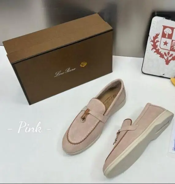 LORO PIANA AUSTRALIS – chaussures de luxe en cuir pour hommes et femmes, chaussures décontractées rétro à bout rond, mocassins de printemps, chaussures de conduite