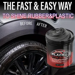 Universal Leather and Plastic Repair Polishing Wax - Automotive interior reconditioning cream for leather/plastic/rubber care