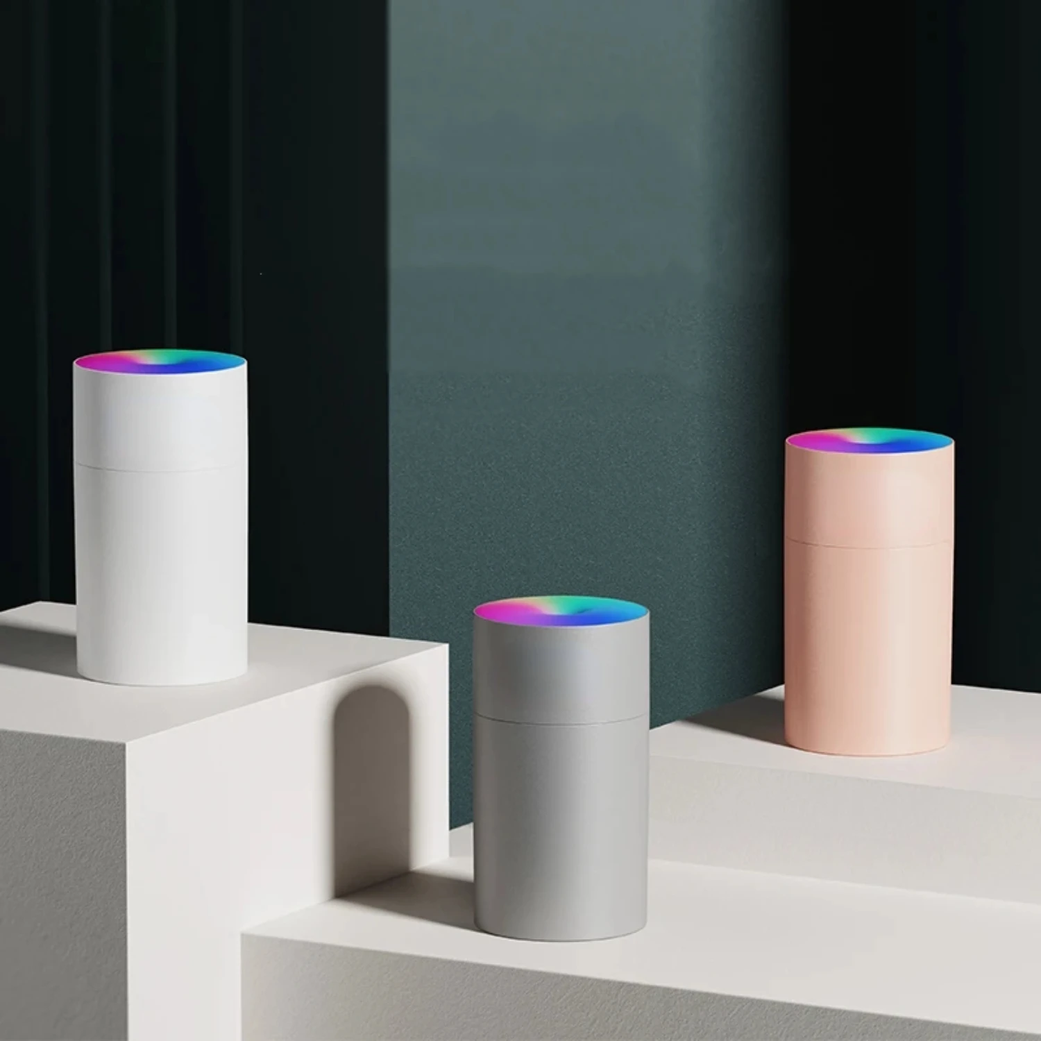 USB Water Diffuser Air Humidifier 270ml Ultrasonic Cool Mist Maker Fogger with Colorful LED Light Car Mini  Humidificador