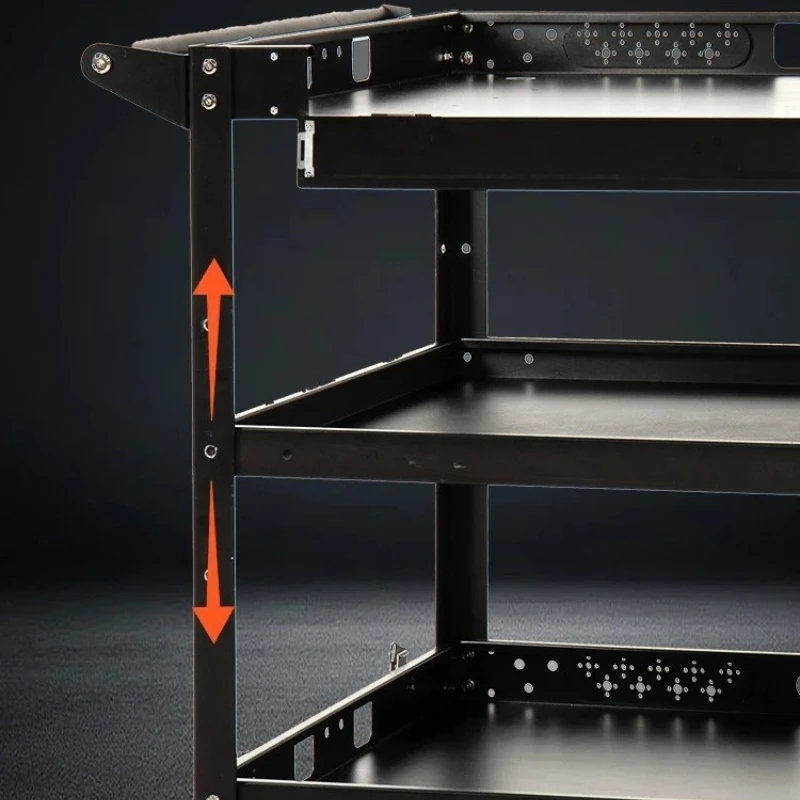 مركز عربات متعددة الطبقات شديدة التحمل لتناول الطعام في غرفة المعيشة، أثاث صالونات الشعر، أدوات منزلية متنقلة، عربات أدوات المكياج