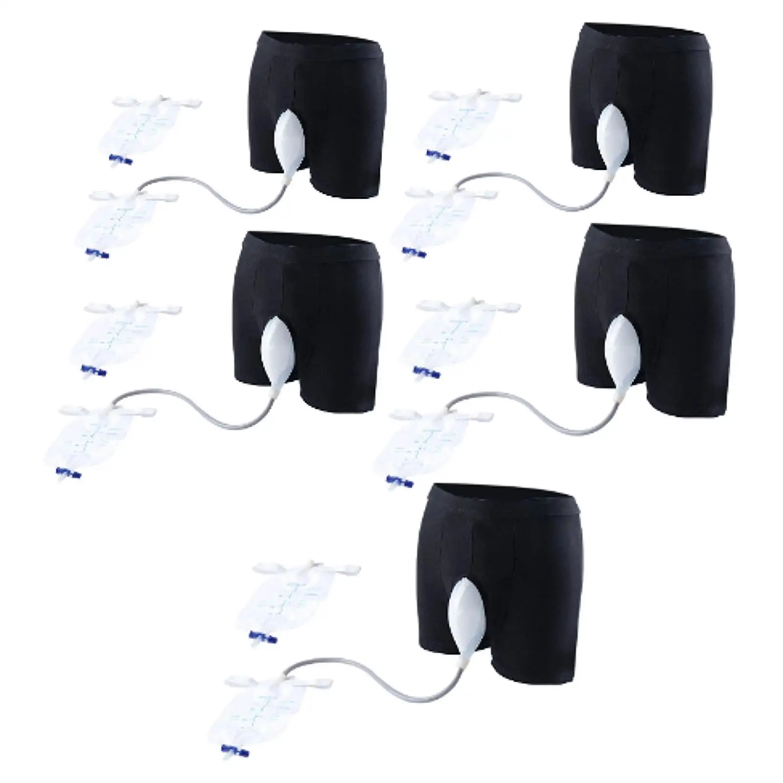 

Wearable Urinal Day and Night Use Portable Men Male Urine Bag Collector for Home Seniors Outdoor Elderly People Traveling