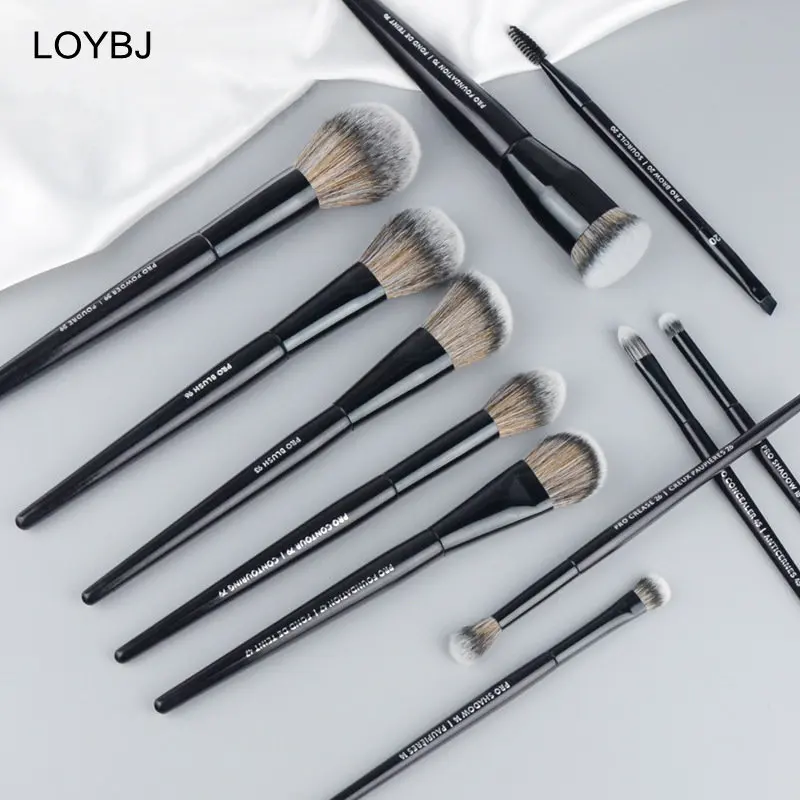 LOYBJ Pro Big Foundation Makeup Brush Cream Shadow Contour Brush Blush Powder Synthetic Professional Face Foundation Makeup Tool