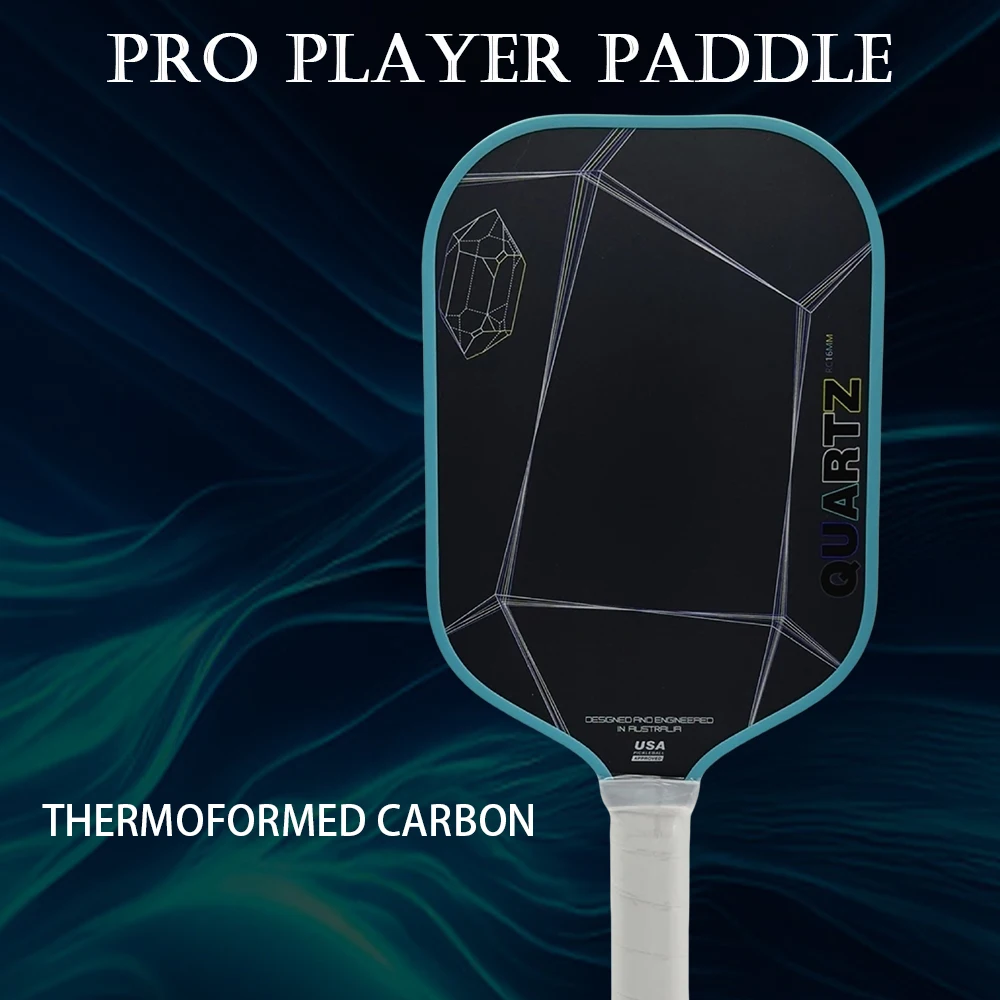 

NEW USA Approved Pro Quartz Paddle 16mm with Thermal-Solid Core｜Thermoforming Carbon Fiber Pickleball Paddle​