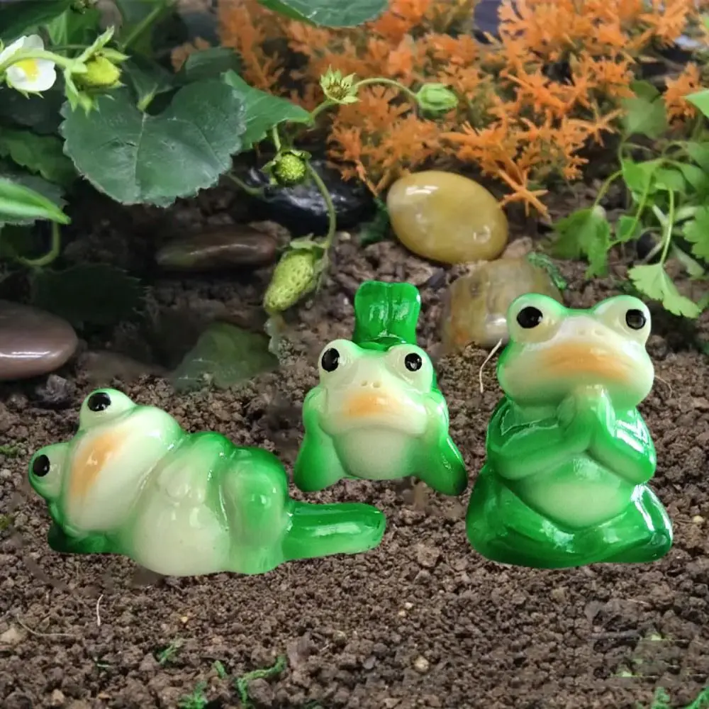 Gifts Simulated Animal Frogs Garden Frog Ornaments Garden Decoration Cute Garden Decorations Resin Garden Landscape Frogs