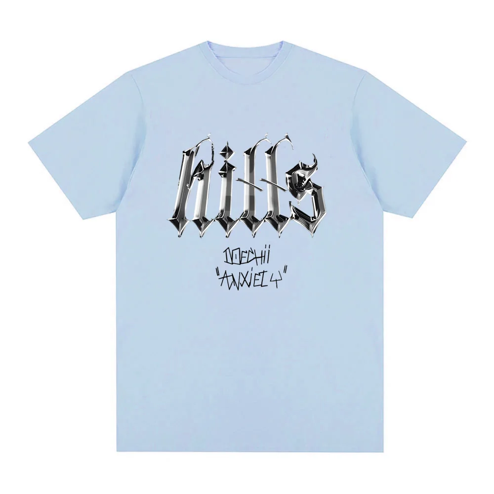 

Doechii - Anxiety Hip Hop T-shirts 2025 New Summer Cotton Tees Harajuku Aesthetic SoftTshirts Fashion T-shirt Women Men Clothing