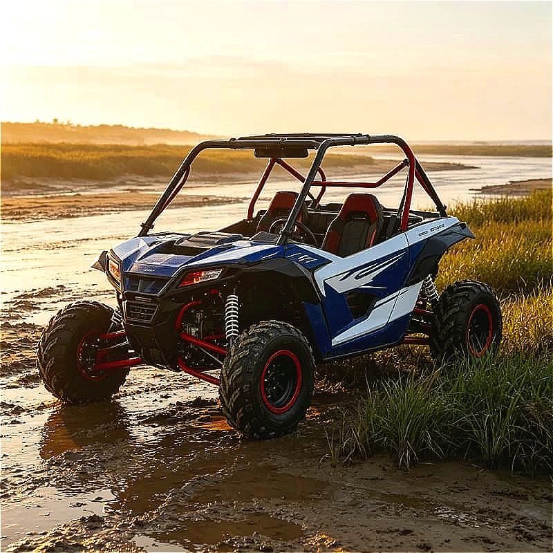 LED Light Kit Beach Buggy 270cc 4x4 ATV Quad For Night Sand Trail Riding Customized Adjustable Seat Beach Buggy 220cc ATV Quad