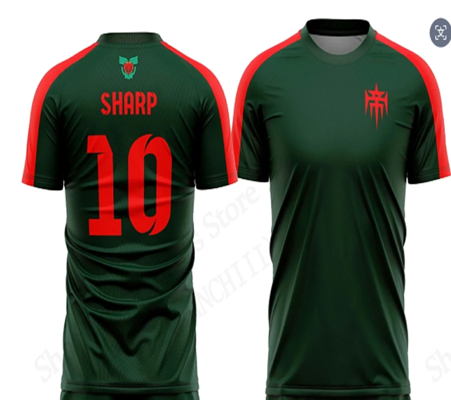 كايو جيرسي أنيمي Inazuma أحد عشر رايمون لكرة القدم ثلاثية الأبعاد تي شيرت مطبوع الرجال موضة تي شيرتات قصيرة الاكمام الأطفال بلايز تي شيرت رياضي