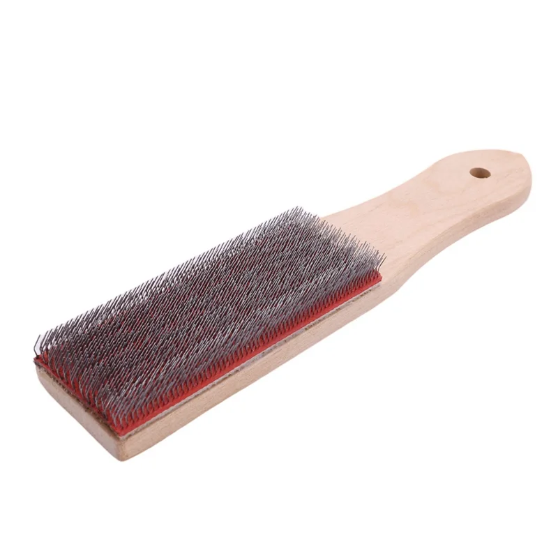 

ABSS-File Card Brush Steel Card File Brush Cleaner Remove Chip Metal Bits Cleaning 8.26 Inch Length, 4 Pieces
