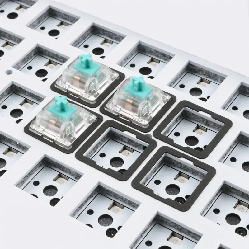120Pcs Poron IXPE EVA Switch Pads, Noise Reduction Foam for Hot Swappable Mechanical Keyboard, DIY Keyboard Kits Mute Cushion