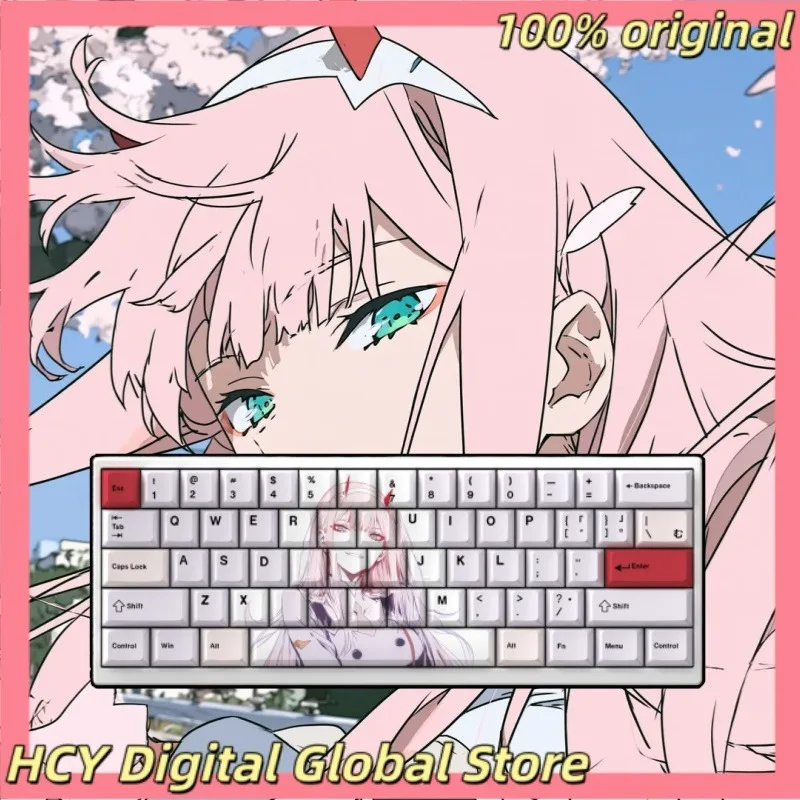 NEW Klaxosaur Princess Theme Anime Mechanical Keyboard PBT Customized Cute Keycaps PC Game Keyboard Accessories Gift Collection