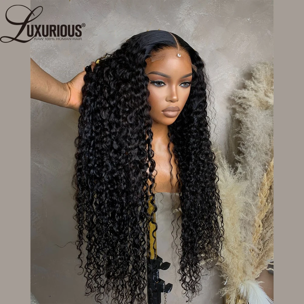 13x4 Bouncy Curly Human Hair Wigs For Women Jerry Curly 360 Full Lace Wig Preplucked Brazilian Invisible Lace Wig 250% Remy Hair