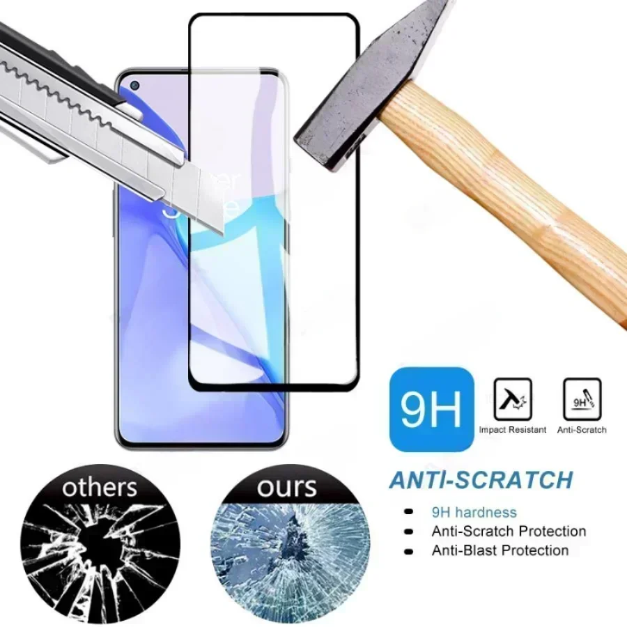 Vidro temperado 9d para oneplus 9 9r 9e 9rt 8t 7 7t 6 6t 5 5t protetor de tela para nord ce n10 n20 n100 n200 9d glaas filme