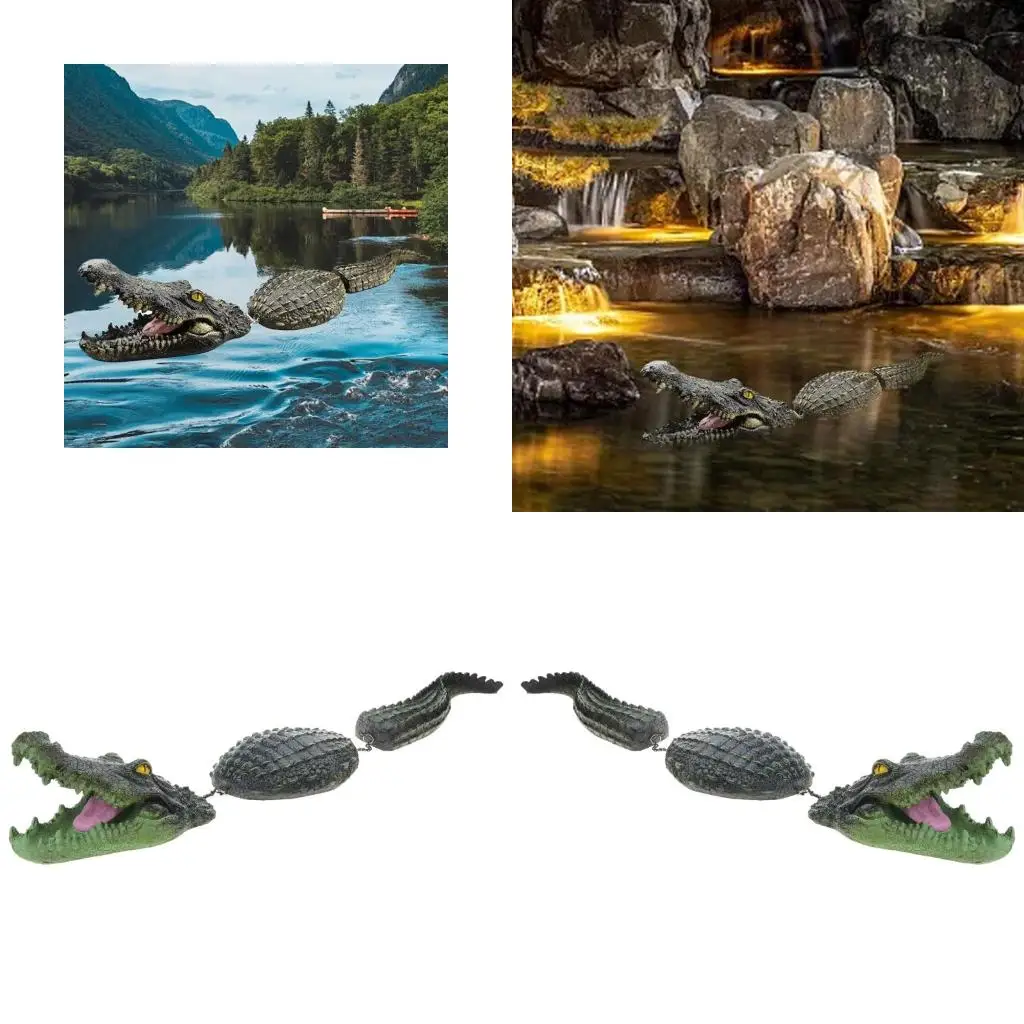 

Speed Boat Simulation Cayman Remote Control Joke Alligators Decoys Water Toy high quality