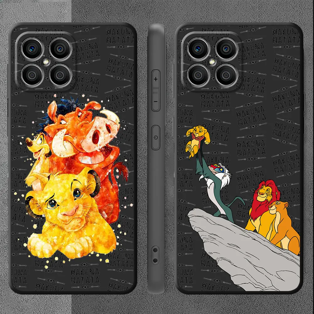 Disney Lion King Cute Case For Huawei Honor X8 X8a 90 Lite X9a 8X 70 X7 50 P30 Pro P40 20 X6 X6a Magic5 Magic4 Soft Phone Cover