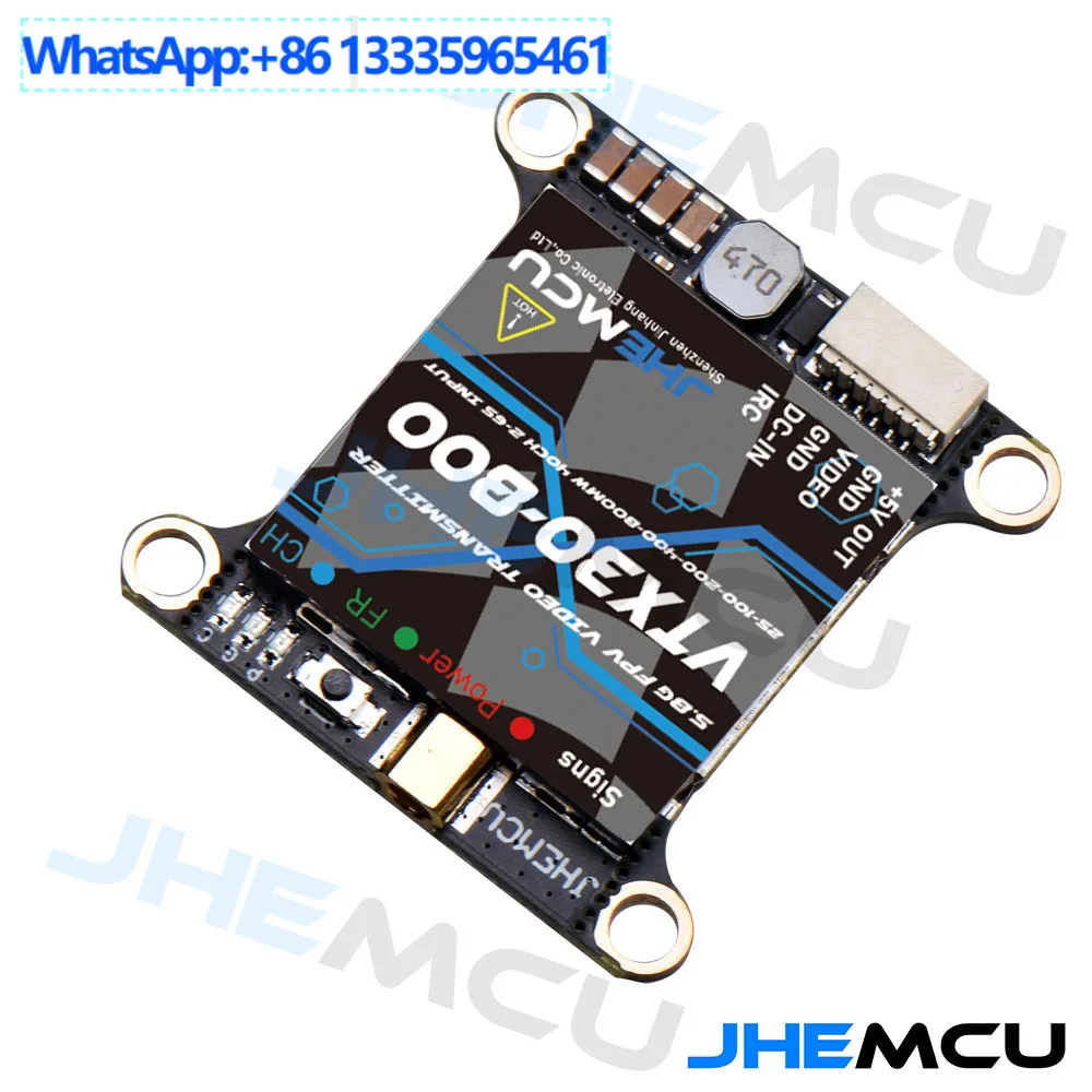 JHEMCU VTX30-800 image transmission 30 * 30 hole spacing 2-6S 800MW FPV crossing machine IRC image transmission