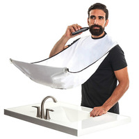 Male Beard Bib Clean Hair Shaving Apron Face Care Adult Bibs Shaver Holder Bathroom Organizer Cleaning Hairdresser Gift For Man