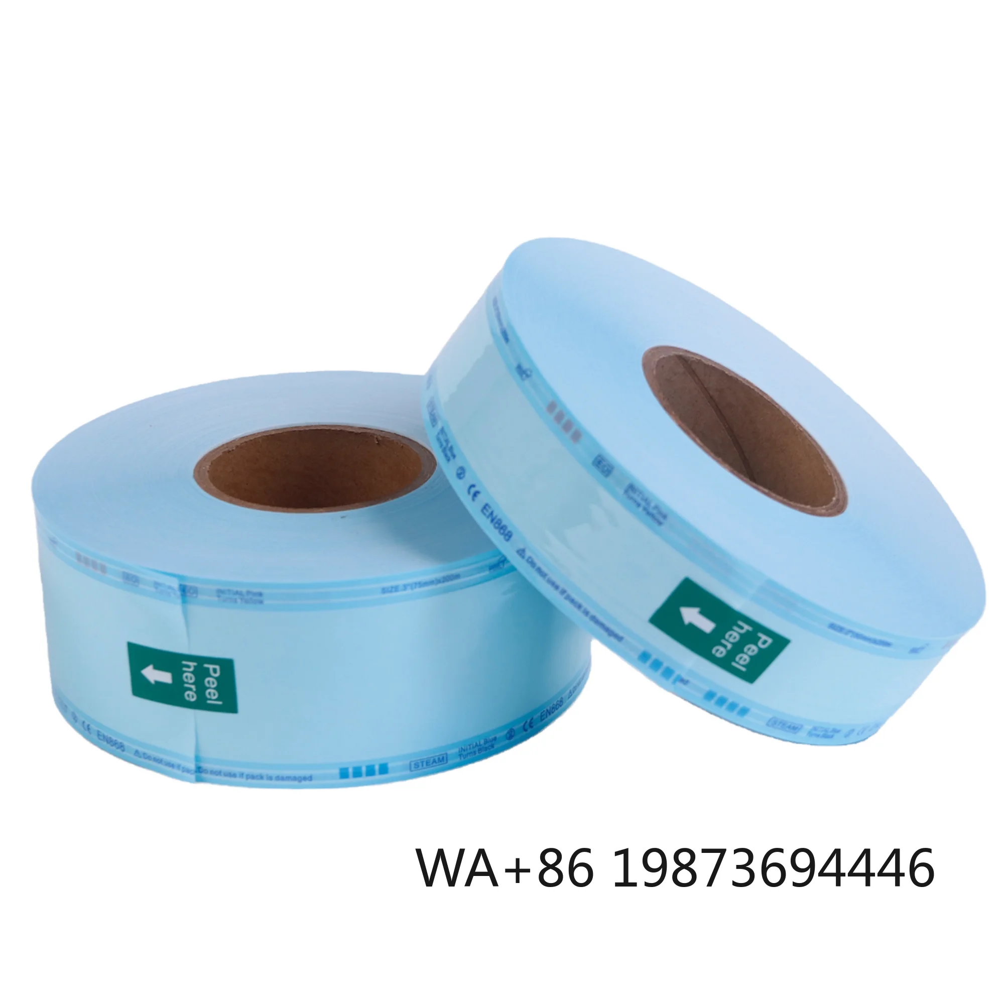 

Autoclave Steam Sterilization Coil Pouches Flat Reel Dental Medical EO Disinfecting Consumable