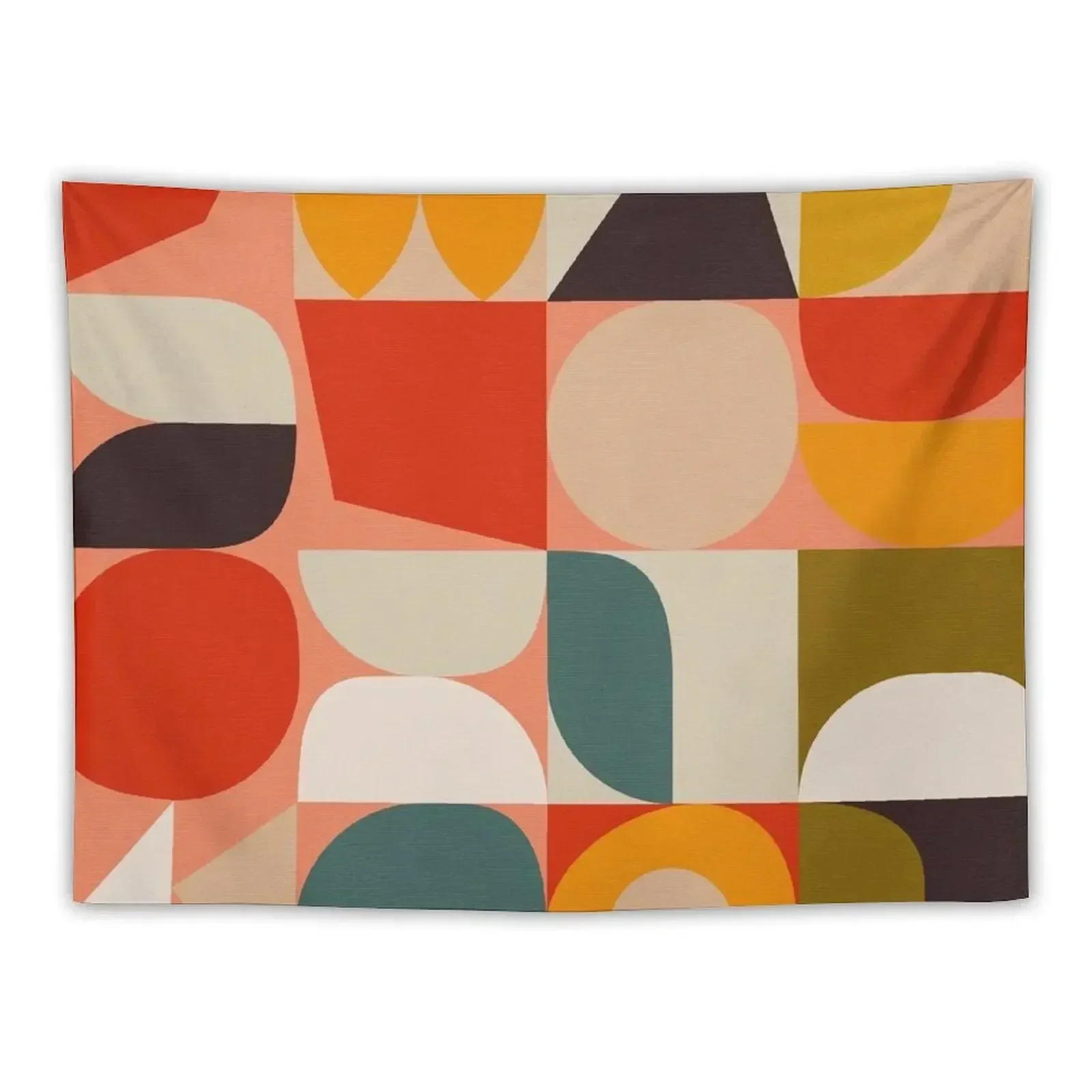 Bauhaus geometric colorful Tapestry Home Supplies Things To The Room Tapestry