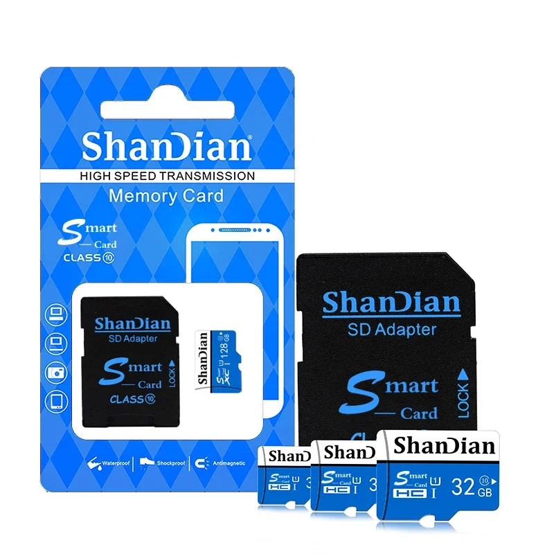 Fast Speed Class 10 Smart SD Card Memory Card 64GB 32GB 16GB 8GB 4GB Mini 64GB TF Card for Smartphone