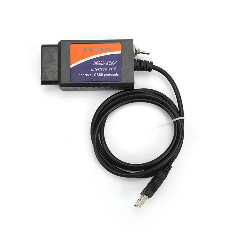 ELM327 V1.5 USB FTDI Chip With Switch CH340+25K80 Chip Modified Forscan HS CAN And MS CAN Car OBD2 Diagnostic Tool