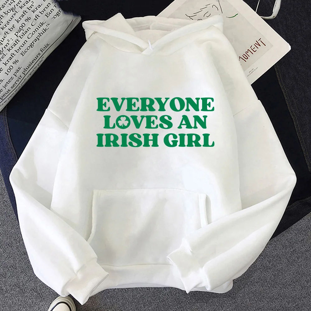 

Толстовка с длинными рукавами St Patricks 2026, осень/зима, высококачественная флисовая толстовка с капюшоном в стиле Харадзюку, удобная, с карманом