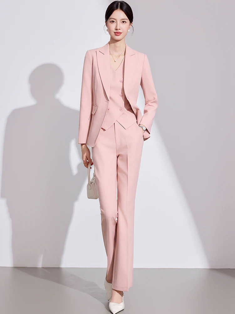 

AIyssa Fashion professional women's two-piece pants+suit jacket, exquisite and elegant, new for autumn and winter 2025