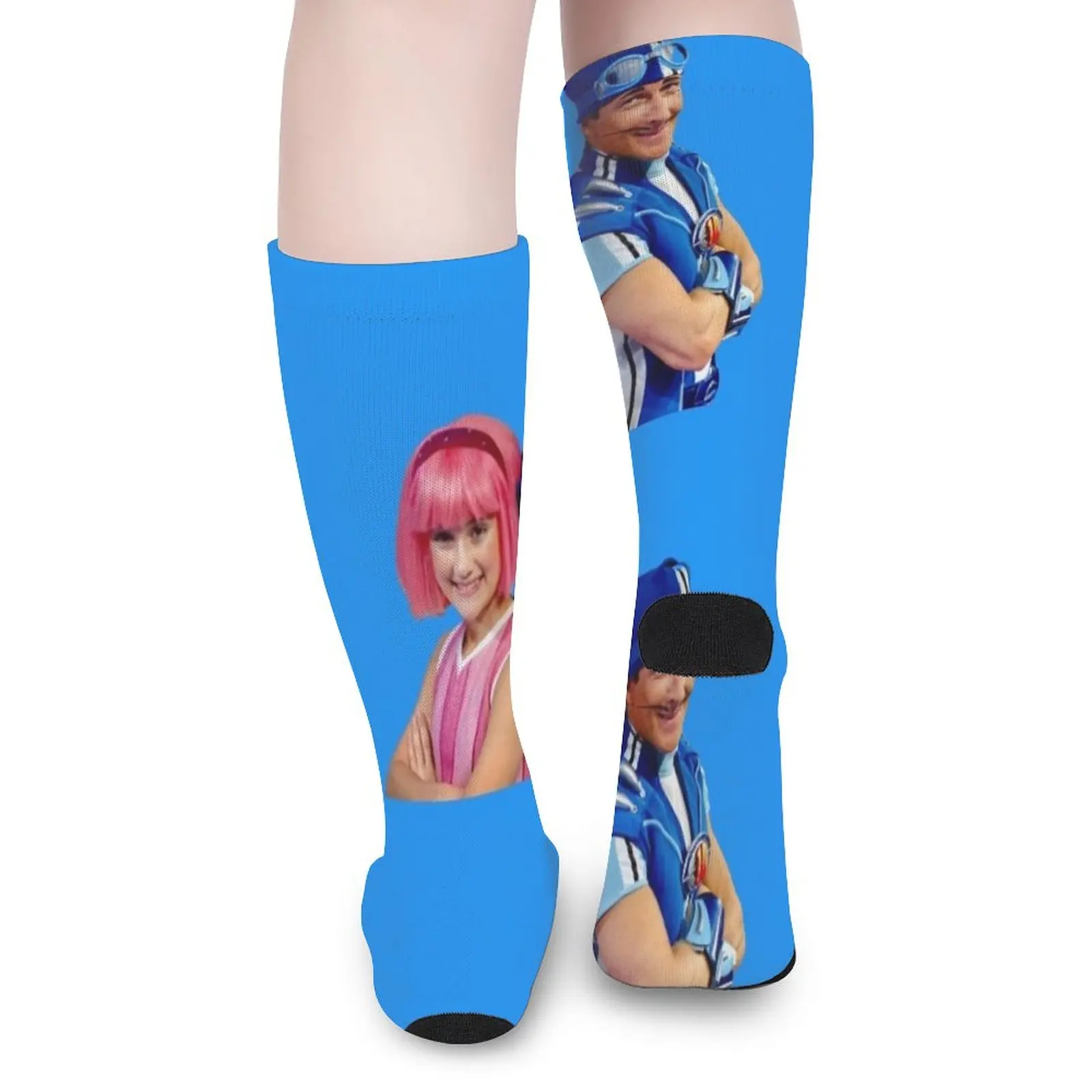 LazyTown: Stephanie & Sportacus Duo Design Socks men socks Socks Women