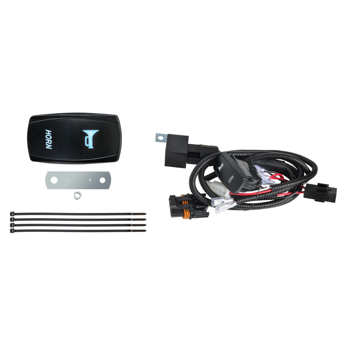 

Precision UTV ATV Universal 12V Horn Kit W/ Rocker Switch For Polaris RZR 800 XP Ranger Can-Am Maverick X3 Arctic Cat For CF Mot