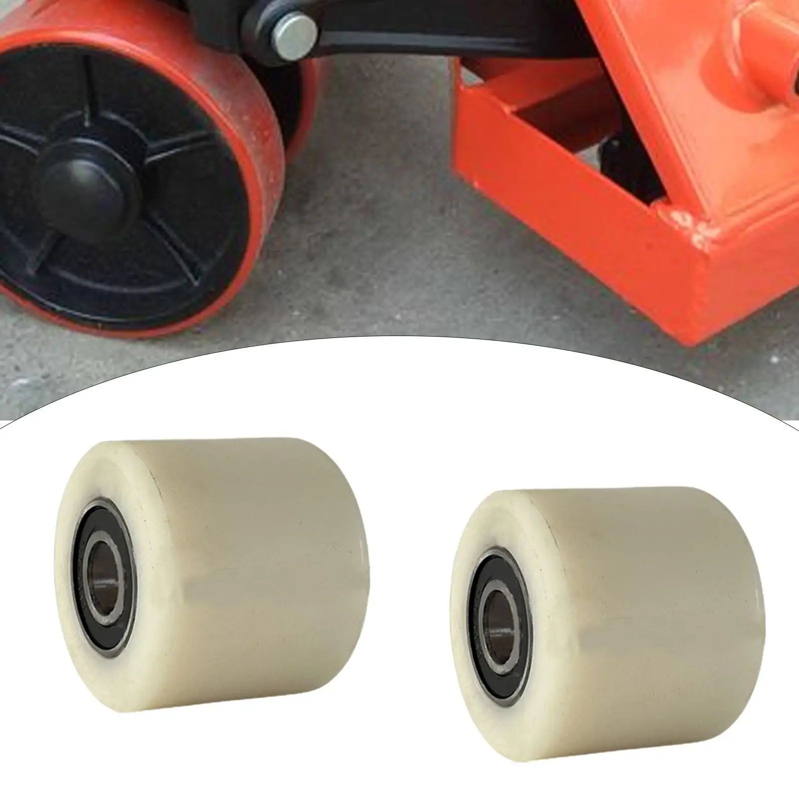 2Pcs Load Roller Wheel Truck Load Wheel Forklift Casters CNC Guiding Wheel Spare Part Pallet Truck Roller Pallet Truck Wheels