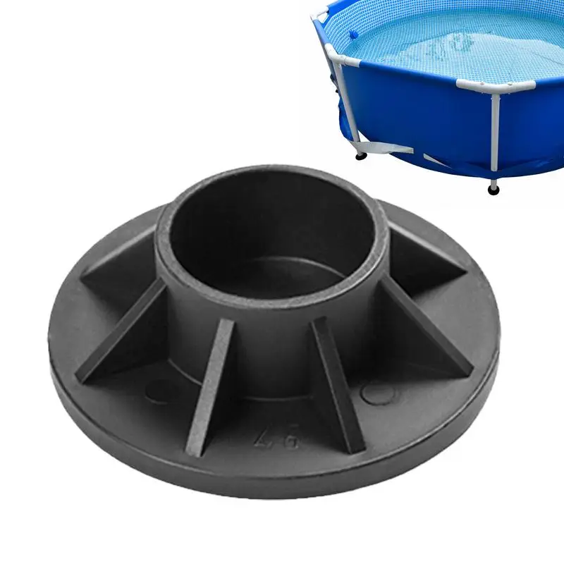 Pool Leg End Cover Protective Pool Bottom Lid Pool Bracket Lid Metal Frame Cover Pool Parts Base Foot Cover Vertical Leg End Lid