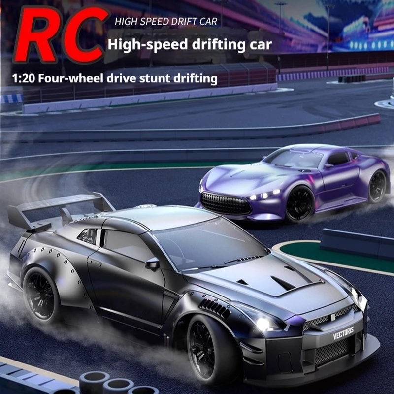 New Four-Wheel Drive Rc Remote Control Car Desktop Drift High-Speed Racing Car Children'S Car Remote Control Toy Birthday Gift