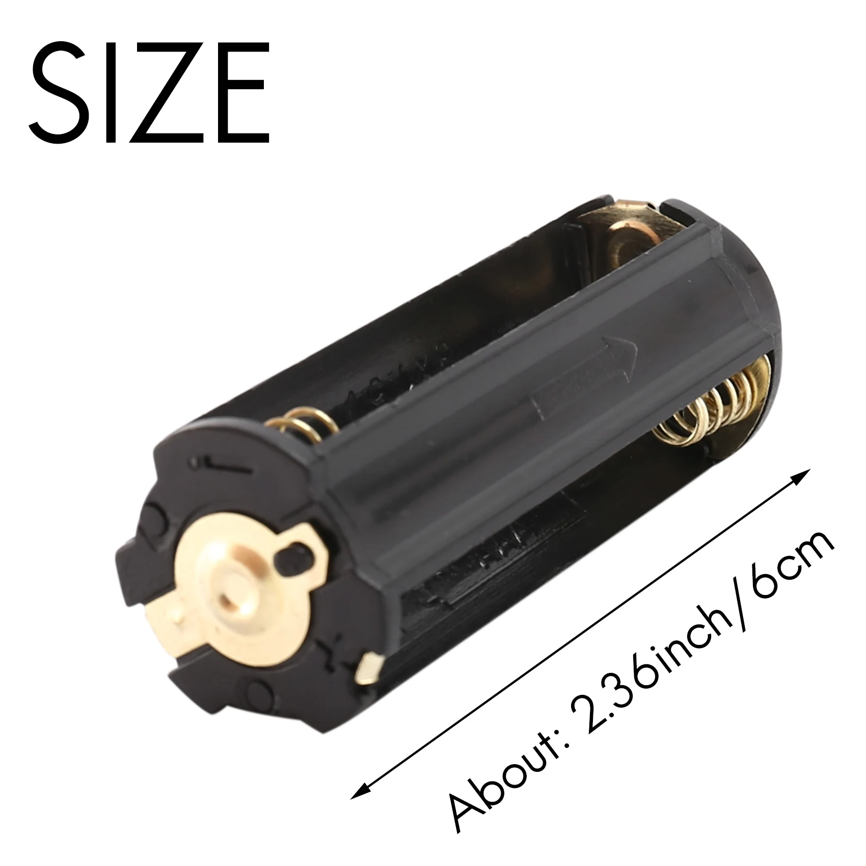 SMIEA New 1PCS 18650 Battery Tube + 1PCS AAA Battery Holder for Flashlight Torch Lamp