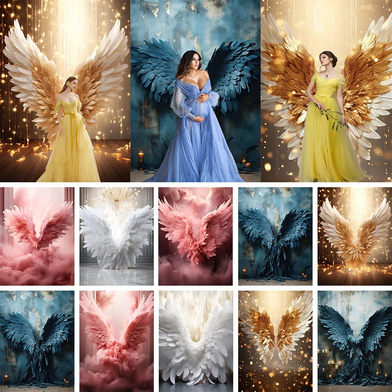 Fantasy Wings Backdrop For Photography Kids Birthday Party Adult Artistic Portrait Decor Photographic Backdrops Studio Photocall