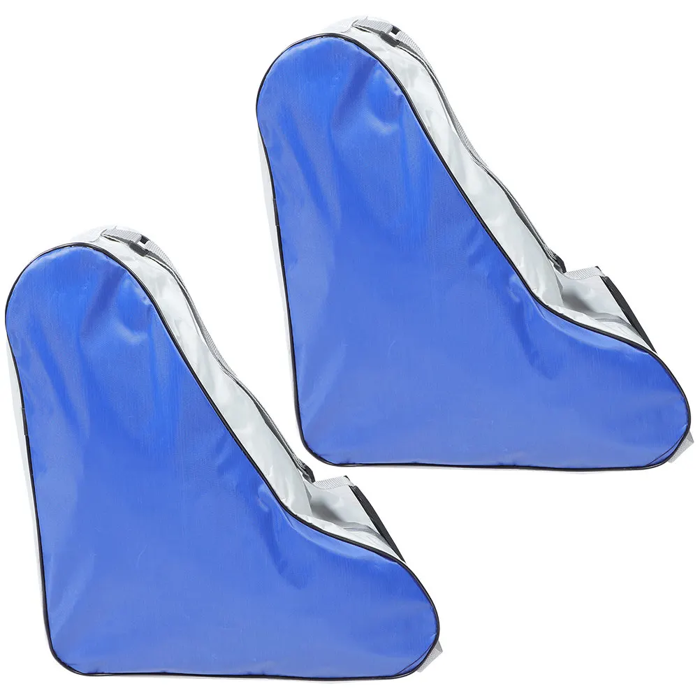 

2Pcs Roller Skates Pouch Heavy Duty Waterproof Zippered Skate Gear Bag for Roller Skating Outdoor Fitness Commuting Travel