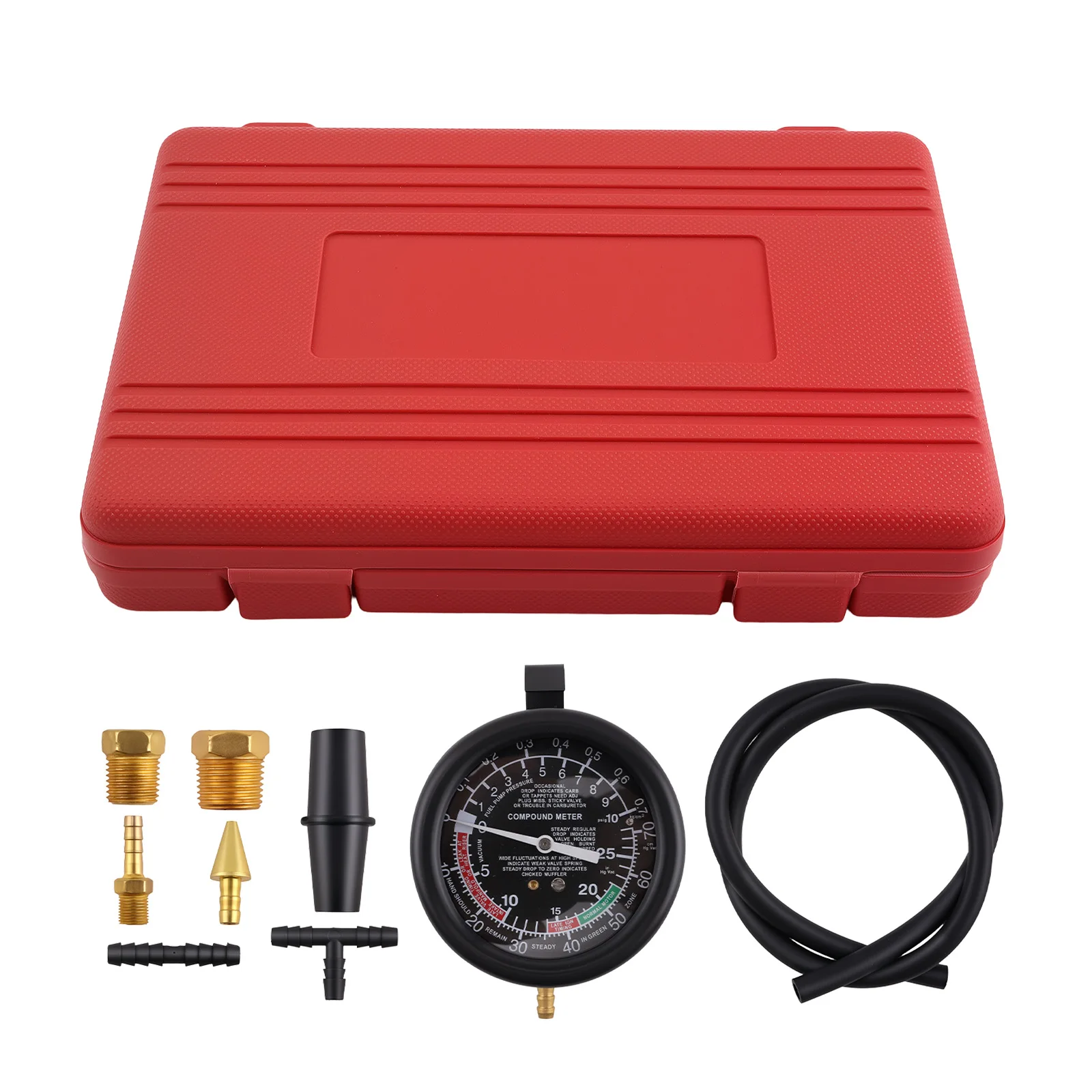 

Automotive Engine Vacuum Pressure Test Kit for Car Fuel Pump Diagnostic 10PSI
