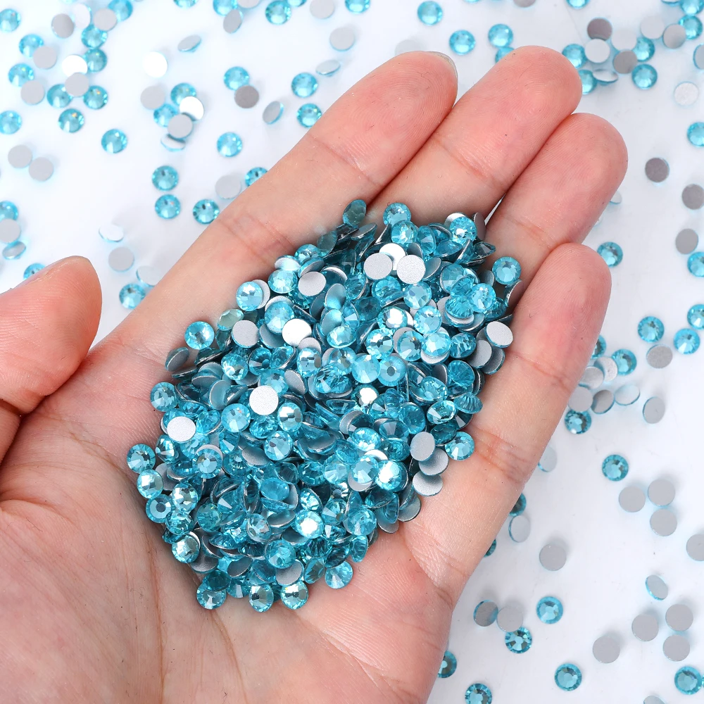 SS4-SS20 1440 Stück glitzernde Glas-Strasssteine, hochwertige, nicht Hotfix-Kristall-Nagelkunst-Edelsteine für Hochzeitskleid, DIY-Dekoration – Detail 12