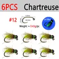 6 piezas de color chartreuse talla 12